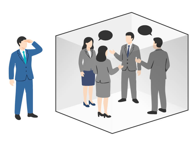 グループトークの存在が見えない