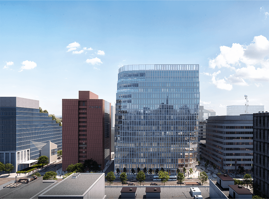 天神ビジネスセンター外観イメージ（2021年9月竣工予定）