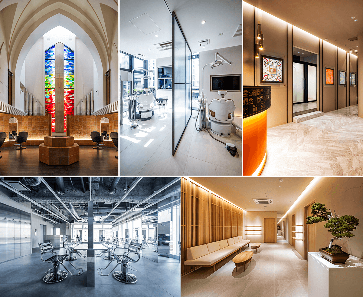 タカラスペースデザイン様が手がけたクリニックやサロン