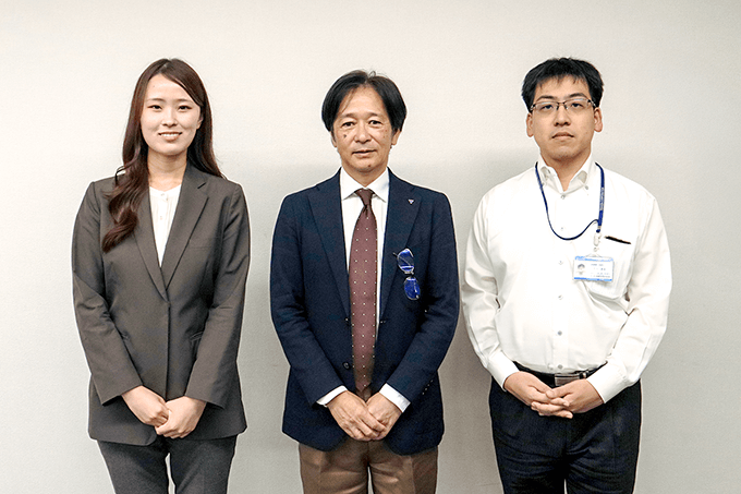 （左から）株式会社L is B 坂上、鉄建建設株式会社 奥田様、鉄建建設株式会社 熊井様