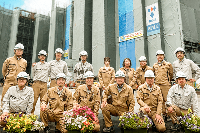 鉄建建設株式会社 現場集合お写真